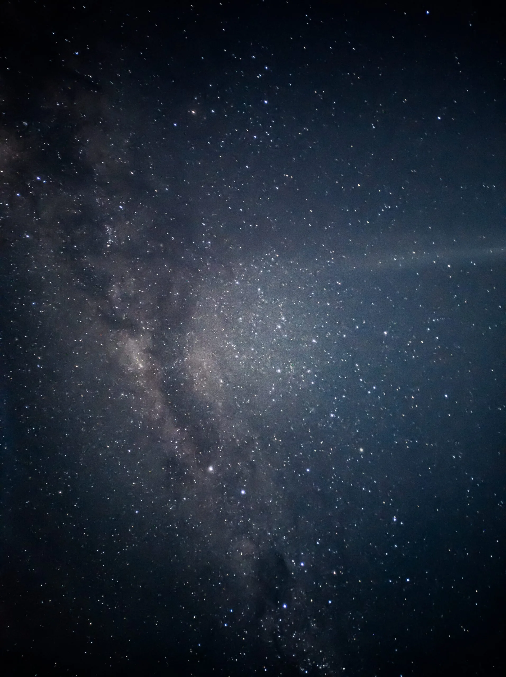Telescope pointing at the night sky during the astrotourism excursion